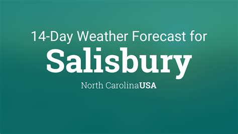 weather for salisbury nc this weekend